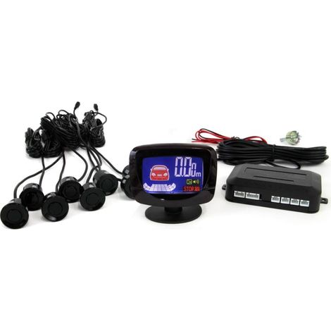 Kit de capteurs de stationnement, capteurs de recul LED GRAF, 8 capteurs, noir AMIO-01559 (1/5)