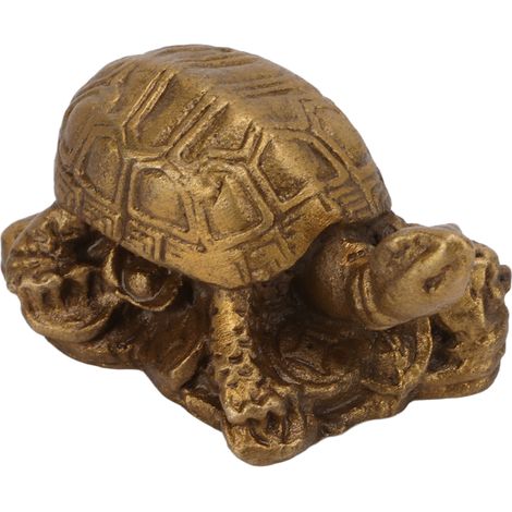 Statue de tortue en laiton, style rétro, finement sculptée, facile à nettoyer, décoration intérieure (1/5)
