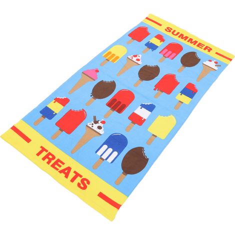 Schnelltrocknendes, saugfähiges Badetuch mit Cartoon-Motiv, ultradünnes bedrucktes Strandtuch für Paare, Modell A (1/5)