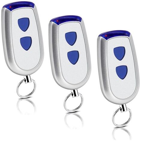 Lot de 3 télécommande 433MHz Compatible avec Normstahl Crawford EA433 2KM Micro,EA433 2KS,EA433 4KS,RCU 433-2,RCU 433-4,NOO2800 Micro