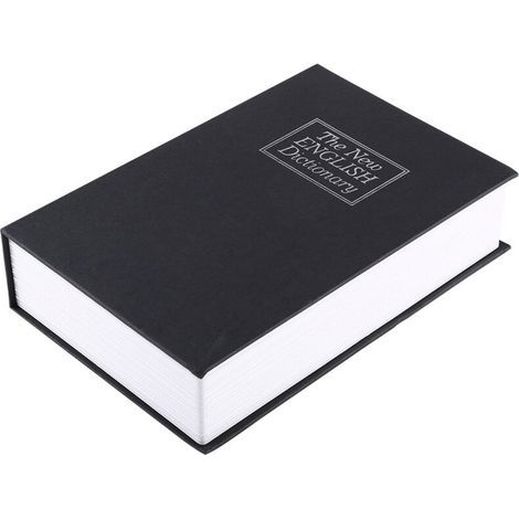 Coffre-fort décoratif pour bijoux et argent avec 2 clés - Dictionnaire anglais créatif (Taille moyenne) (1/5)