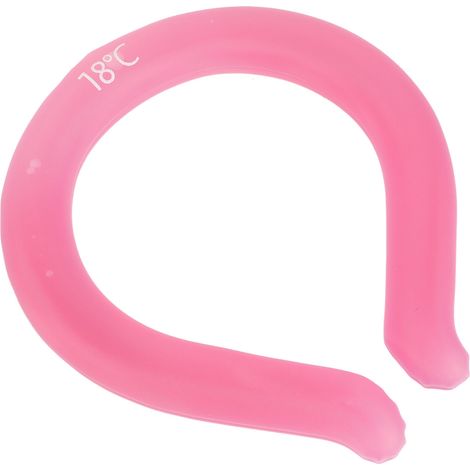 Anneau rafraîchissant pour le cou, portable, mains libres, réutilisable et durable, rose, idéal pour l'été. (1/5)