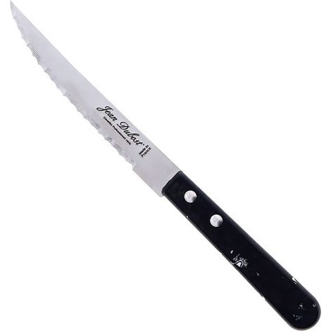 Jean Dubost Set aus 6 schwarzen Steakmessern 12 cm