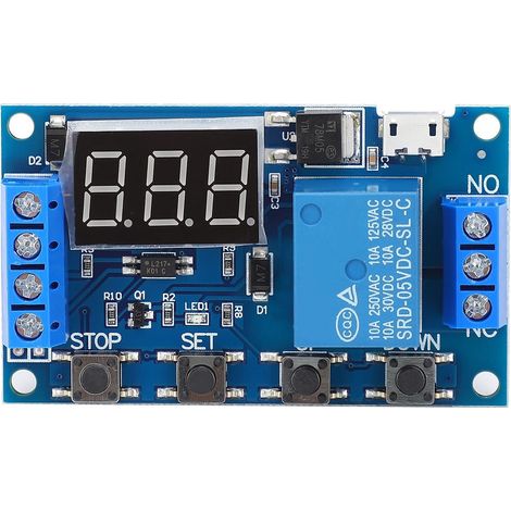 Module de temporisation circuit relais avec disjoncteur et (1/5)
