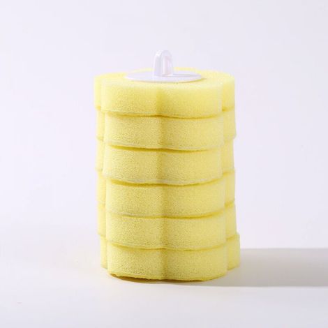 Disposable Toilet Cleaner Refill, Lemon Yellow Sponge, Toilet Cleaner Refill, Disinfectant, Scrub, 60 Units (1/5)
