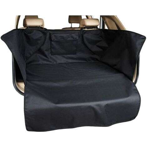 Véhicule Housse de Siège Coffre Protection Chien Couverture de Revêtement de Cargaison Animal de Compagnie Tapis Antidérapant Imperméable Universel pour Les Camions Jeeps de SUV(13210443cm,noir) (1/4)