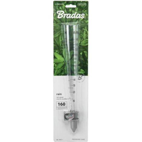 Preis-Zone Bradas 9721 - Pluviómetro (hasta 160 mm/m2, Soporte para el Agua de Lluvia)