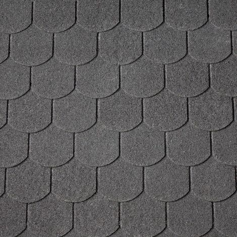 Easy Biber-Dachschindeln schwarz 80 x 33,6 cm Schindel Dachschindel Biberschwanz