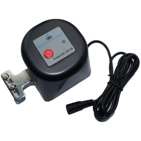Électrovanne intelligente WiFi 12V – Compatible Tuya – Installation facile sur robinet à bille – Étanche IP44 – Courant 1A