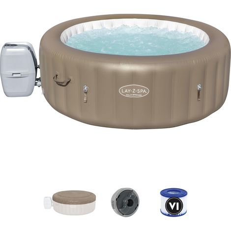 Bestway 60017 piscina idromassaggio Idro LAY-Z-SPA Palm Springs cm 146x71,46h 916L 4-6 persone 220V per esterno interno