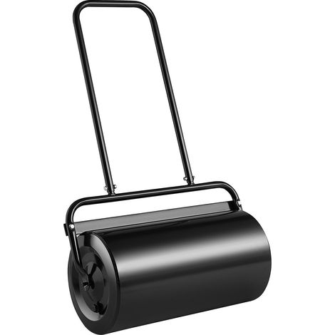 Rouleau à gazon, 49 litres (13 gallons) rempli de sable ou d'eau, rouleau en acier pour gazon avec bouchon à rotation facile et poignée ergonomique en forme de U pour une utilisation pratique, pour pe (1/5)