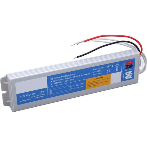 LED-Netzteil, wasserdicht (IP68), korrosionsbeständig, für Beleuchtungszubehör, AC 180–264 V, 100 W DC 12 V, 8 A (1/5)