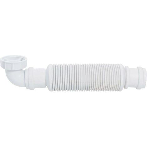 Siphon De Lavabo Extra-Plat Sans Garde D'eau Senzo Wirquin 30720471, Blanc (1/2)