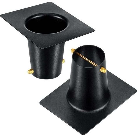 Adaptateur de Gouttière Aluminium pour Chaîne de Pluie Installation Standard Finition Mill (1/2)