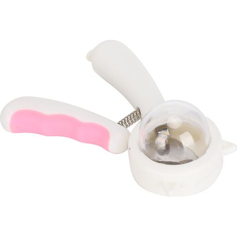 Coupe-ongles pour animaux de compagnie, ciseaux, tondeuse, résistant aux éclaboussures, acier inoxydable et ABS, pour chiens et chats, rose (1/5)