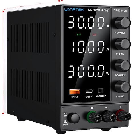 Alimentation de laboratoire, tension réglable, contrôle par encodeur, DPS3010U 30V 10A (1/2)
