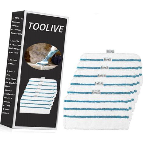 6 Pcs Lingettes Reutilisables Microfibre pour Black+Decker Balai Vapeur Steam Mop FSM1600 FSMH1621 FSM1630 FSM1616 FSMH13E5 FSM1321 FSM1605 Alternative FSMP20 (1/5)