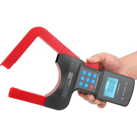Pince ampèremétrique de fuite ETCR7000 AC 0,00 mA‑2000 A, testeur de courant de fuite portable avec écran LCD (1/5)