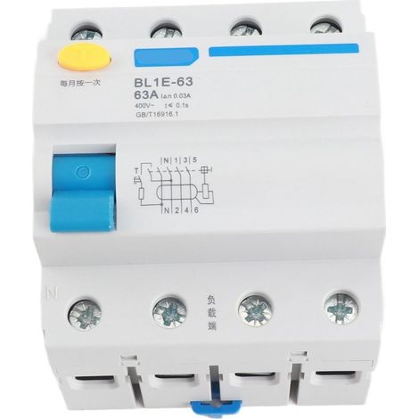 Circuit differential BL1E-63 3P N 63HAS 230 V 30 my - Can of off high, size compact and protection against the overloads for the projects residentiels and of engineering. (1/5)
