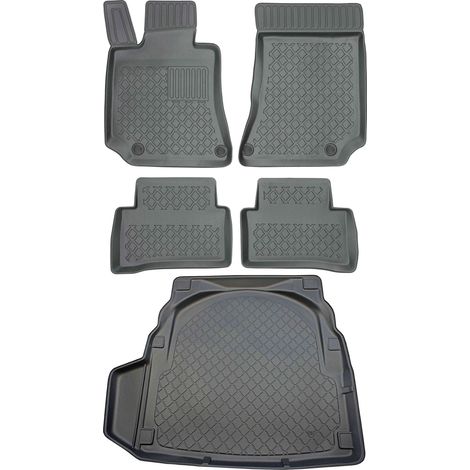 Juego de alfombrillas para coche y maletero para Mercedes Clase E W212 Sedán (marzo de 2009 a marzo de 2016). (1/5)
