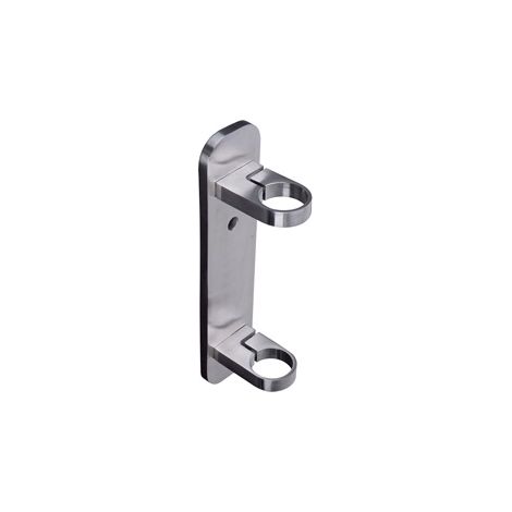 [QUALITE FRANCAISE] - Platine Ovale pour tube Ø42,4mm fixation à l'anglaise - Longueur 300mm largeur 70mm - Inox 304