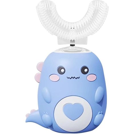 Brosse à dents électrique en forme de U pour enfants – Nettoyage ultrasonique à 360°, étanche IPX7, 3 modes réglables, conception silencieuse-AquaForge (1/5)