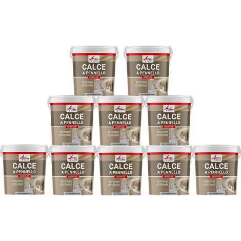 Calce a pennello per muri esterni e interni - BADIPLUS - 10 x 20 kg Pisa grigio chiaro - ARCANE INDUSTRIES (1/2)