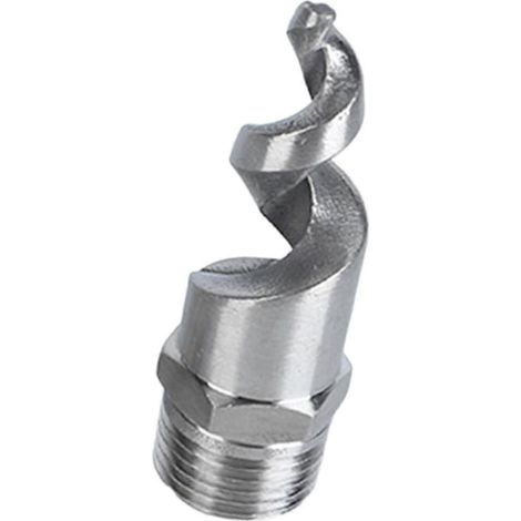 Buse d'atomisation à cône spiralé, buse de pulvérisation robuste en métal pour l'élimination de la poussière, pour l'arrosage par aspersion, le refroidissement par gaz et liquide-0.5inch (1/5)