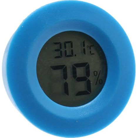 Mini thermomètre et hygromètre numérique LCD, -50+70°C, forme ronde, convient aux réfrigérateurs, boîtes à cigares, etc.