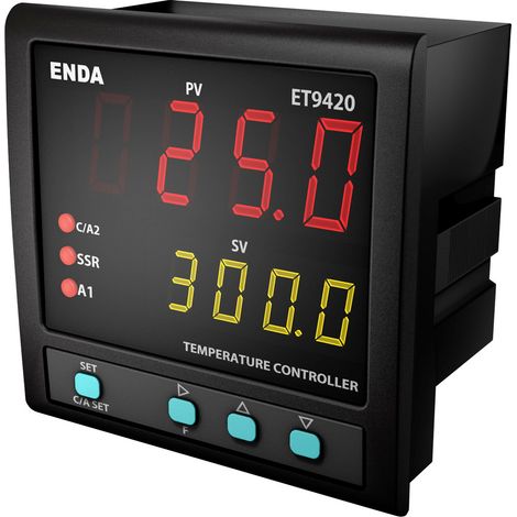 Enda  PID Temperaturregler Pt100, J, K, L, T, S, R, B -199 bis 1700 °C  (L x B x H) 50 x 96 x 96 mm