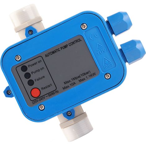 Decdeal Contrôleur de pression de pompe à eau automatique Unité de contrôle automatique Interrupteur électronique (1/4)