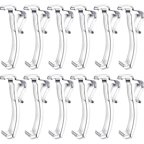 Soporte para cortinas de autocaravana: clips para cortinas de ventanas laterales, fácil instalación, sujeción externa.