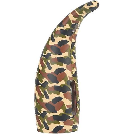 Distributeur automatique de savon liquide sans contact étanche et fonctionnant sur piles pour la cuisine et la salle de bain - Vert camouflage (1/2)