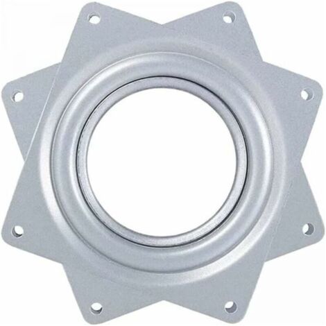 Roulement à Billes Plateau Pivotant,Plaque Pivotante,Base Pivotante,Plaque Tournant 360,Métal Carré Pivotant,Barre pour Tabouret de Bateau Pivotant,Plaque d'Assise pour Tabouret Pivotant,3 inches (1/5)