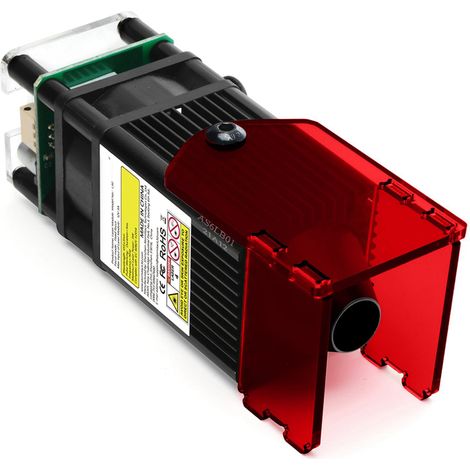 Kit Gravure Laser 450nm 5.5W avec Protection Oculaire pour CNC Graveur, Puissance Optique 30W, 12V, Module Découpe Bois Métal (1/5)