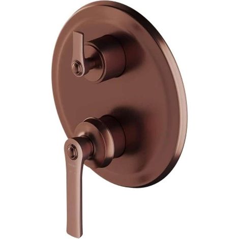 OMNIRES Armance - Grifo empotrado, para 3 dispositivos, con cuerpo de montaje, cobre cepillado AM5237ORB (1/2)