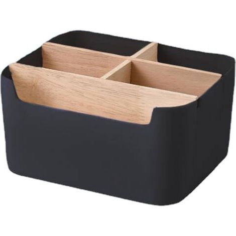 Boîte De Rangement - Plastique - Design Nordique À Couches Escalier - Compartiments Réglables - Pour Bureau Chambre Dresser - 18,5 x 14 x 9,3 cm (1/5)