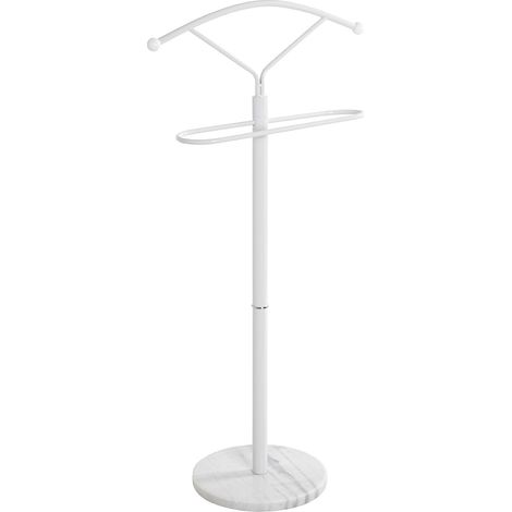 HAKU Möbel Cameriere da uomo bianco, Marmo, legno massiccio, metallo - Dim. L 50 cm x A 105 cm x P 32 cm, Stile Moderno (1/3)