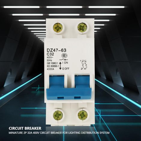 Miniatur-Leistungsschalter 2P 32A 400V für Beleuchtungsverteilungssysteme (1/5)