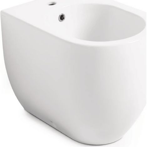 Bidet Flo filomuro cm. 56x37 in ceramica bianco lucido di (1/2)