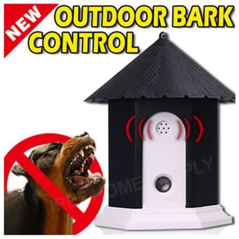 Waterproof Outdoor Ultrasonic Anti Barking Control System, Anti-Barking Teaching Education Ultrasonic Training Device Stop Barking without Electric Shock for Dogs--TRIMEC (1/3)