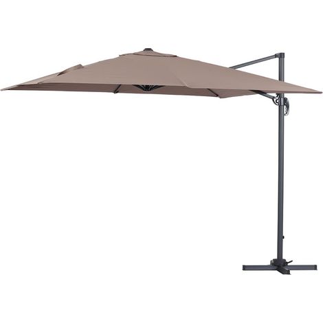 Ampelschirm "Sun 3" - 3 x 3 m - Taupe (1/4)