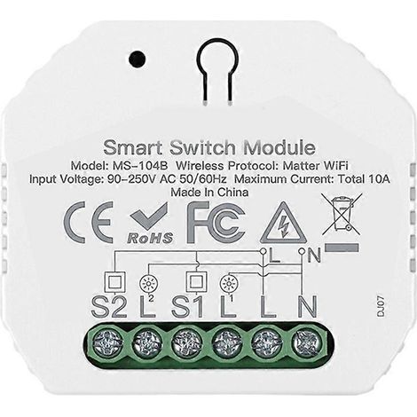 Module de commutation WiFi pour le contrôle partagé, l'automatisation intelligente, la minuterie de relais et la commande à distance via une application fonctionne avec l'application Alexa. (1/5)
