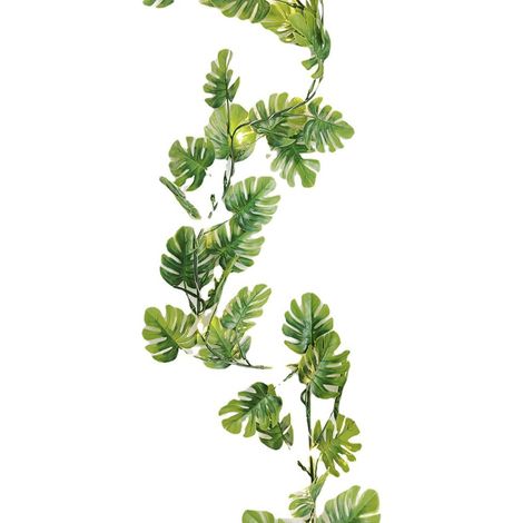 Guirlande De Noël Éclairée - Baies Rouges Et Feuilles De Houx - Velours Artificiel - Fonctionne Sur Piles - 2 Mètres (1/5)