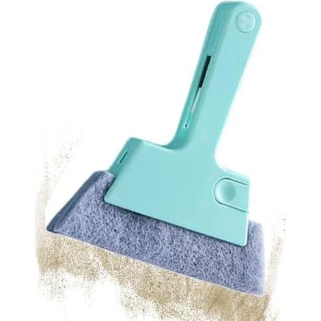 Outil de nettoyage pour portes coulissantes Brosse de nettoyage pour vitres et rails de fenêtres - Brosse pour rebords, nettoyeur de seuils et rails de portes coulissantes (1/5)