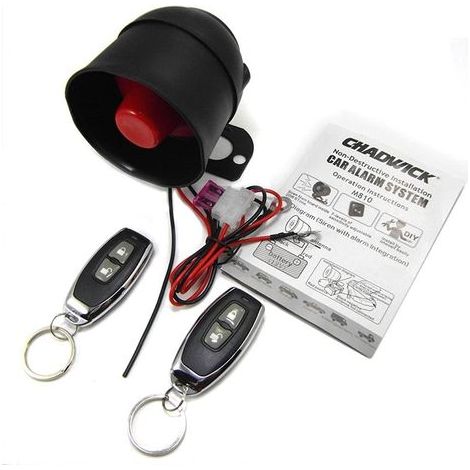 Kit d'immobilisation de système d'alarme de Voiture, système de Protection de sécurité d'alarme de Voiture Universel avec 2 télécommandes, Alarme antivol à Distance de Voiture (CW-8110) (1/5)