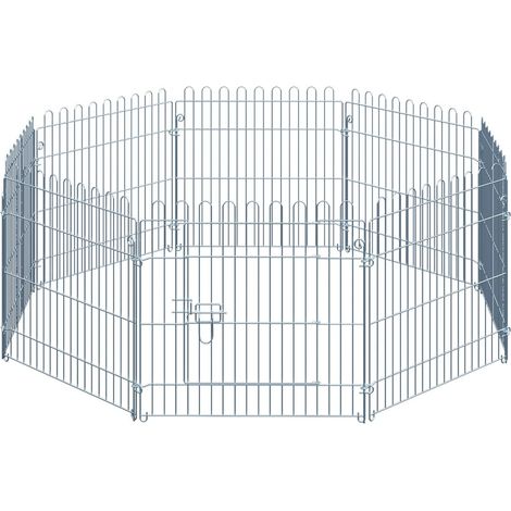 Freilaufgehege Welpenauslauf, Welpenzaun, Laufstall, 8-Teilig, B63Xh60 Cm, Für Tiere