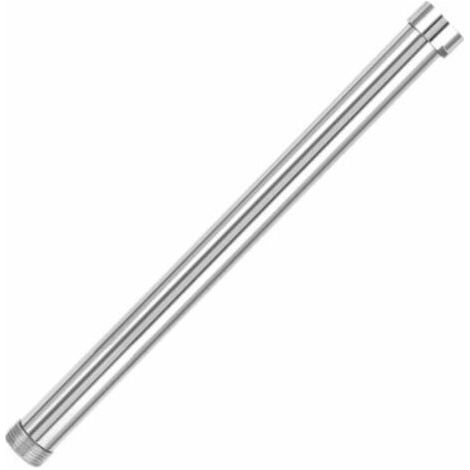 Bras de douche de 30 cm, rallonge de pommeau de douche G3/4, tube en cuivre chromé, accessoire pour pommeau de douche inférieur. (1/4)