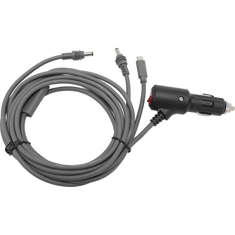 Câble d'alimentation Satellite DC 3 en 1, Adaptateur de Chargeur de Voiture 12V à 24V avec Fil 18AWG pour Camping-Car, Camion, Bateau, Alimentation par Antenne Parabolique (ou) (1/4)