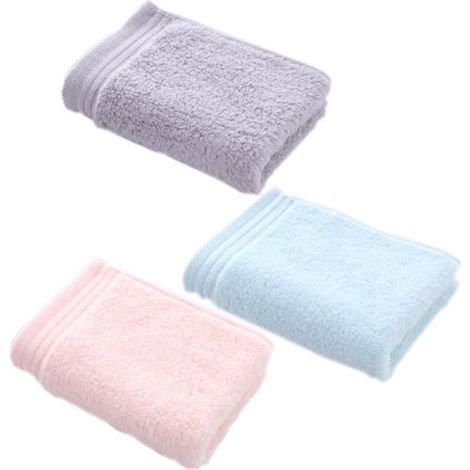 Super offre à petit prix Lot de 3 serviettes moelleuses, 25 x 50 cm, pour le bain, le visage et les invités, marque Glad.